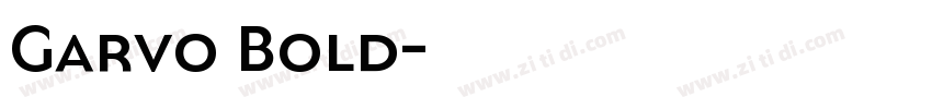 Garvo Bold字体转换